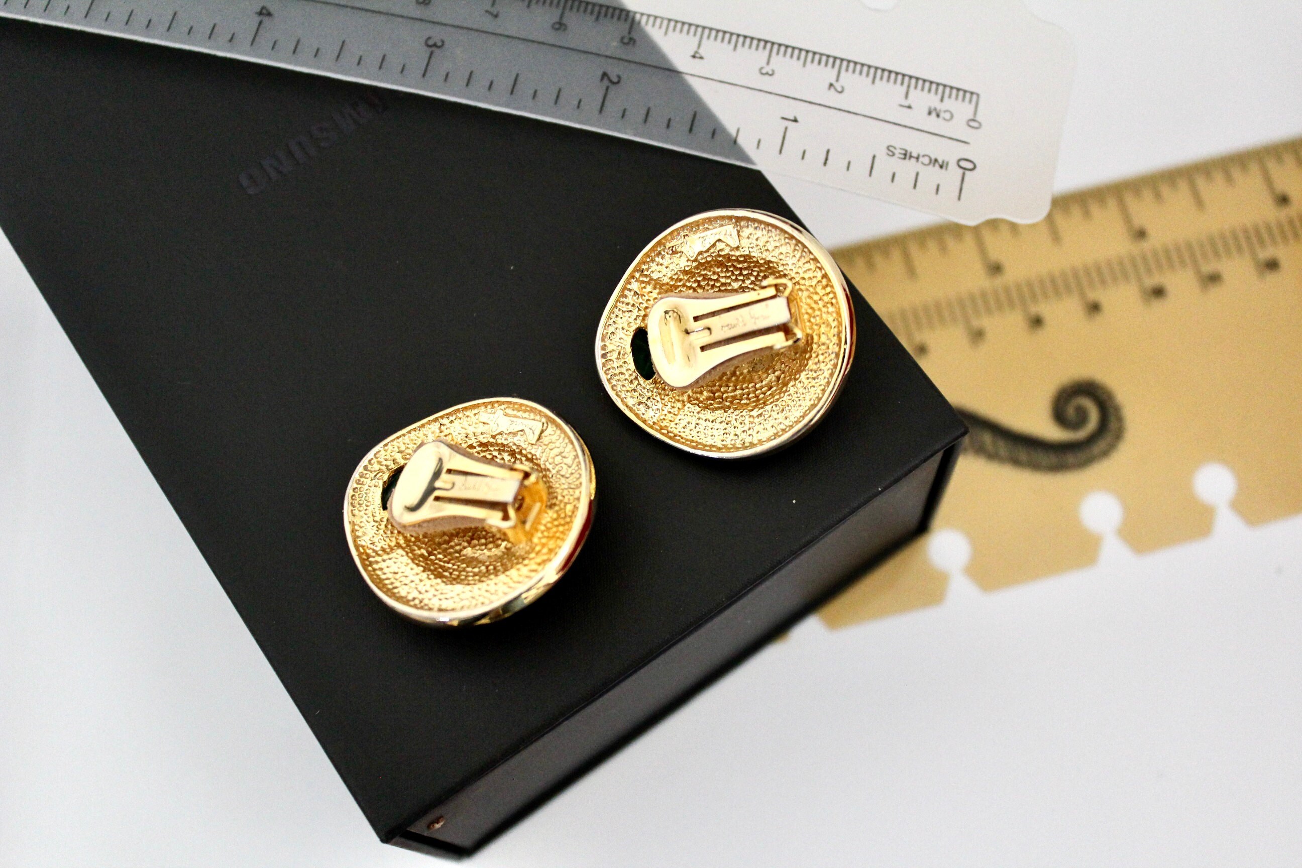 Boucles d'oreilles XL Jacky De G Paris Vintage
