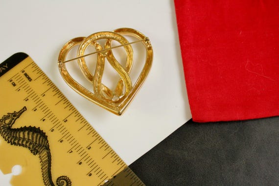 Vintage signed Givenchy Statement Large Gold tone… - image 6