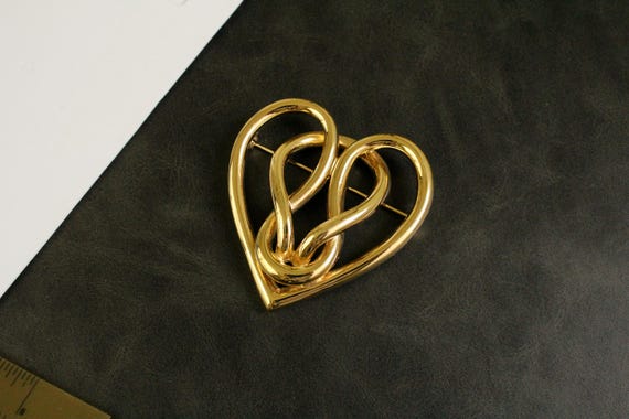 Vintage signed Givenchy Statement Large Gold tone… - image 7