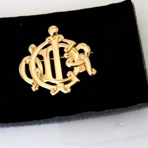 Dior  Germany Logo Monogram   Brooch,  Retro Fashion DiorLogo   brooch # 2868