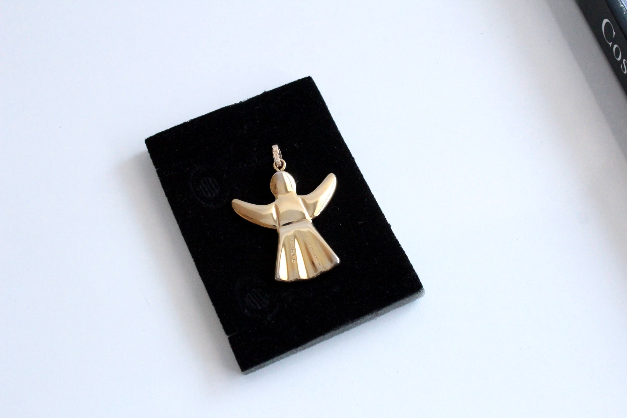 Golden Christmas Georg Jensen Ornament Angel 1993 #1665 - Etsy Canada