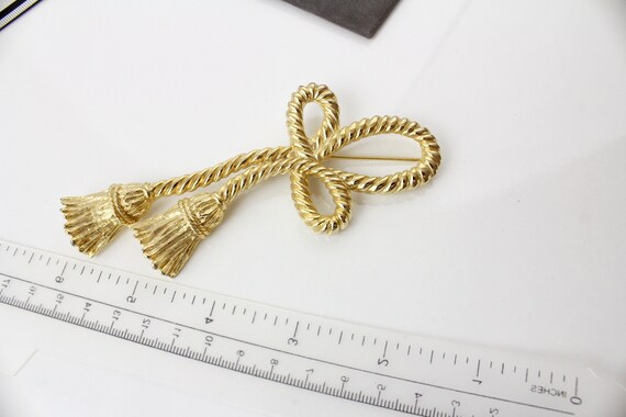 Givenchy Statement Large Matte Gold tone Tassel  … - image 6