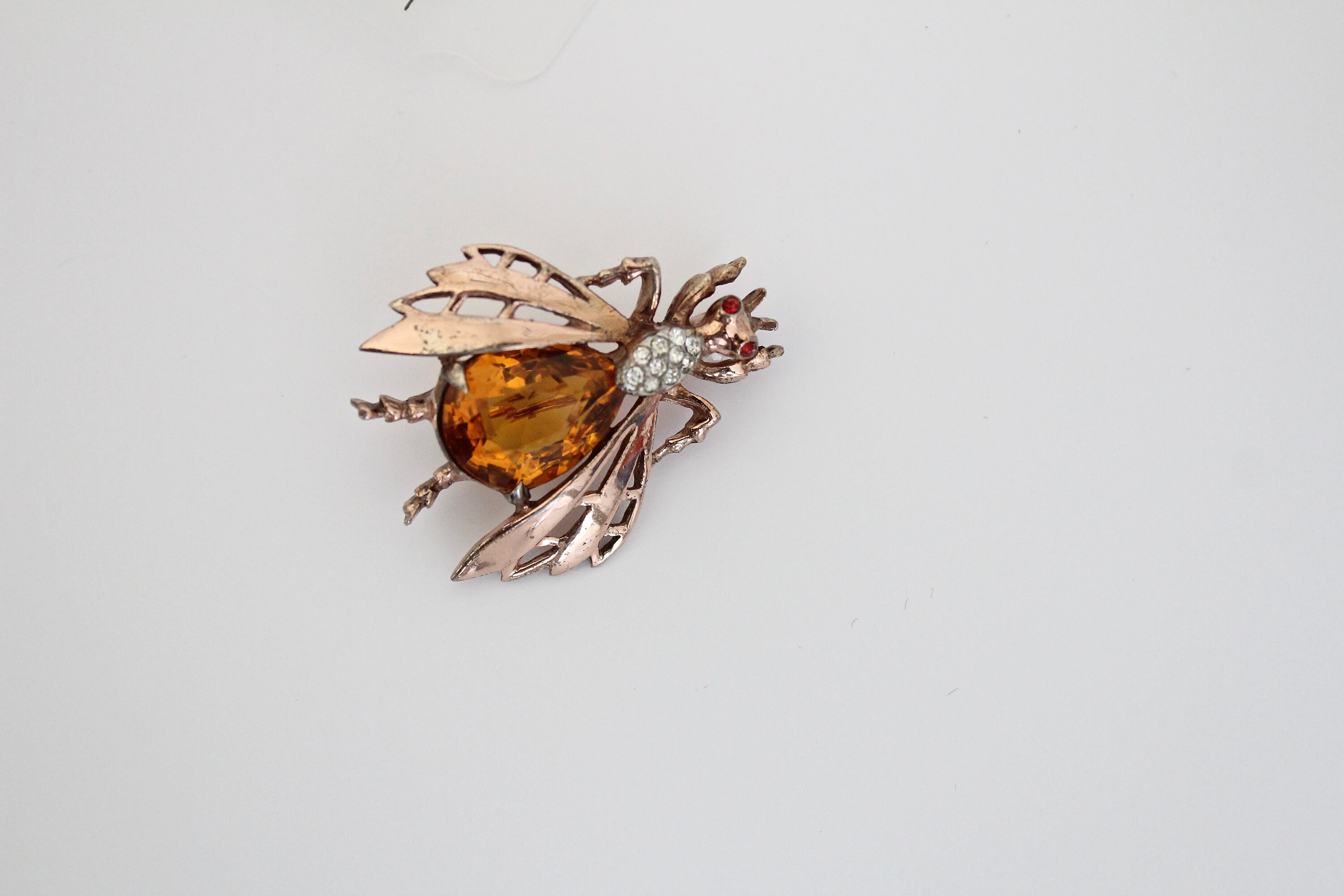 1950s Rare REJA Sterling/gold-wash Bee/ Fly / Insect