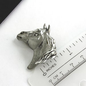 HORSE LOVER Gift -  Vintage signed Ege  @92 Pewter Horse Pin/Brooch #