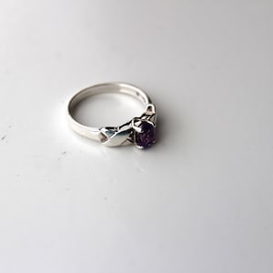 Sterling Silver 925 Celtic Amethyst Ring # 323