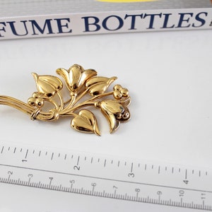 Coro Sterling Gold Ton BLUME Brosche retro CORo Sterling Brosche #2704