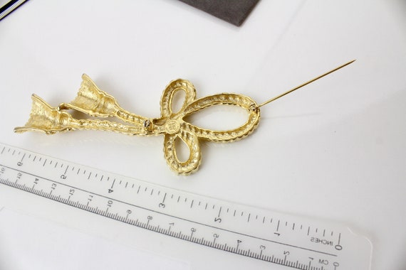 Givenchy Statement Large Matte Gold tone Tassel  … - image 7