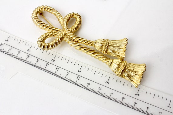 Givenchy Statement Large Matte Gold tone Tassel  … - image 1