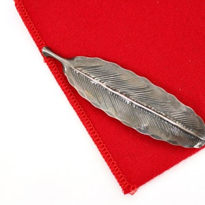 Vintage  Sterling Stuart Nye  l Sterling Silver Leaf Brooch Made in USA  Jewelry #2757