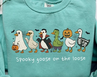 Spooky Goose on the Loose PNG, Halloween Gothic Digital Download, Instant Download
