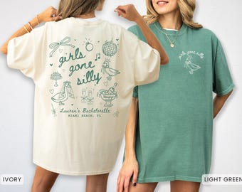 Mädchen gegangen Silly Bachelorette Party Shirt Lustige Gans Braut Tshirt Komfort Farben Brautparty Geschenke Benutzerdefinierte Bachelorette Brautjungfer Vorschlag