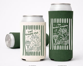Benutzerdefinierte mittelalterlicher Bachelorette Dosenkühler, letzter Ritter heraus Bierhülse, personalisierte Fantasy-Drachen-Gastgeschenke