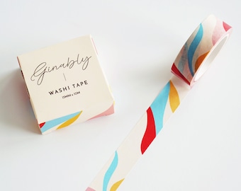 Retro Wave Pattern Washi Tape