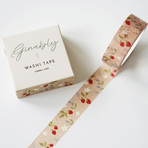 Strawberry Illustration Washi Tape image 1