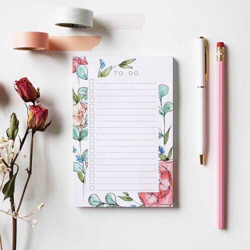 Woodland Friends A5 Notepad List Pad Things to Do Note Pad Etsy