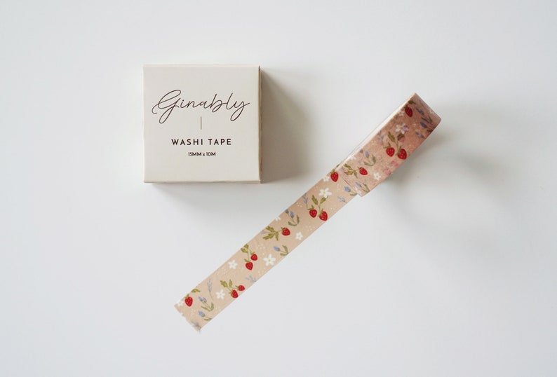 Strawberry Illustration Washi Tape image 4