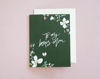 Blumen Bonus Mom Karte, Muttertagsgeschenk, A2 Blanko Karte