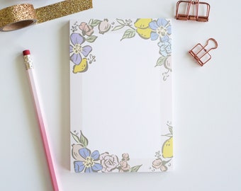 SALE Muted Pastel Blank Notepad, Memo Pad