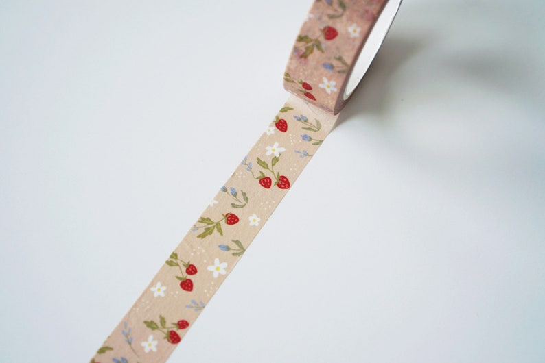 Strawberry Illustration Washi Tape image 3