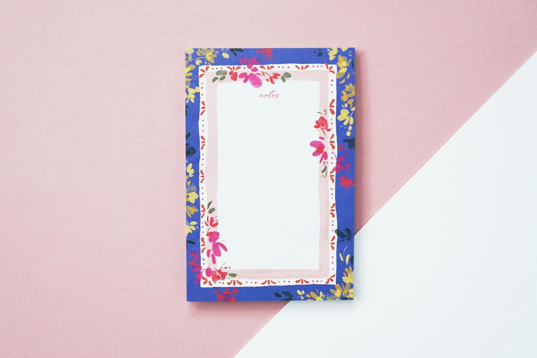 Blue Messagepad Tropical Bright Blue Notes Memo Pad, Notepad - Etsy
