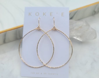 Hammered Hoop Earrings | Everyday Wear | Minimalist | Dainty