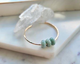 Handmade Jade Bangle Bracelet: Sterling Silver or Gold Filled, Personalized Charm
