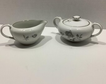 Vintage Taihei Sugar & Creamer Set - Grandeur Pattern - Made in Japan