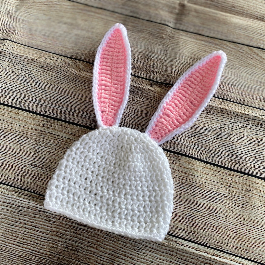 Crochet Bunny Hat Free Pattern - Sewing Pattern Library, image size:1080x1080