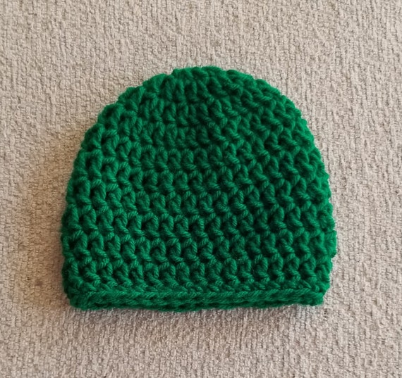 green infant hat