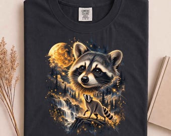 Jimothy Raccoon Seattle Feral Legend Retro Jimothy Moon T-Shirt, Viral Raccoon Tee, Trash Panda Shirt, Cottagecore Animal Gift