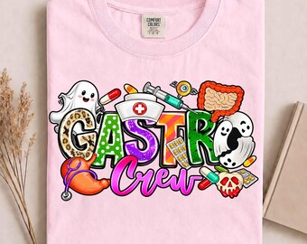 Gastro Crew Gastroenterology Nurse Funny Halloween GI Nurse T-Shirt, Endoscopy Nurse Tee, GI Team Shirt, Gastro Crew Gift