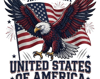 250e anniversaire PNG des États-Unis, motif sublimation aigle patriotique, Amérique 1776 2026 PNG, conception de chemise Terre des braves, 4 juillet PNG
