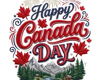 Fête du Canada PNG, conception de chemise joyeuse fête du Canada, feu d'artifice de feuille d'érable canadien en téléchargement numérique