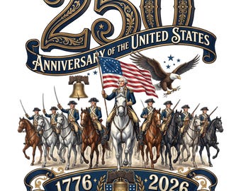250e anniversaire des États-Unis PNG, 1776-2026 Design anniversaire de l'Amérique, graphique de la guerre d'indépendance des États-Unis, téléchargement numérique du patrimoine américain