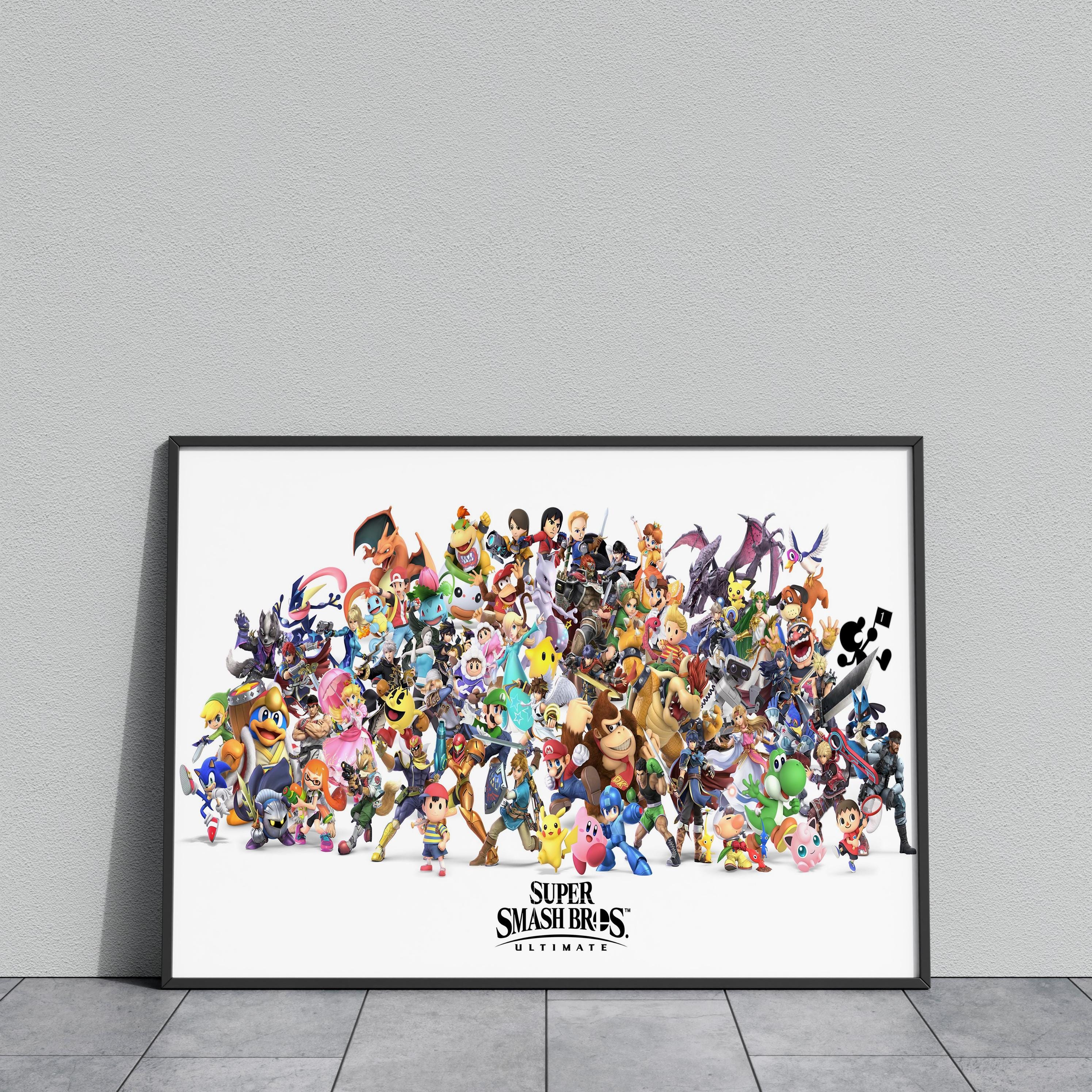 Super Smash Bros Poster | Mario Wall Art | Game Print - Etsy