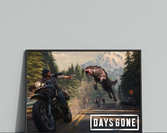 Days Gone Poster | Deacon St John Wall Art | Game Print