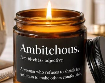 Romantische Kerze | Weißer Salbei Lavendel Sojawachs | Feministische Boss Lady Geschenk