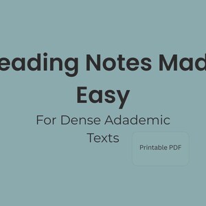 Plantilla de notas de lectura para estudiantes: PDF imprimible