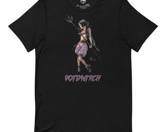 Space Witch Dark Fantasy Black T-Shirt