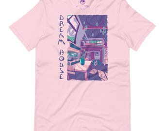 Dream House Vaporwave Pastel Pink T-Shirt