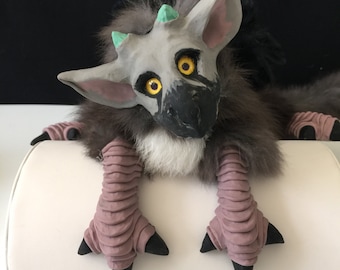 Baby Griffin puppet TRICO, Griffin statue doll * The Last Guardian CosPlay Creature, Fantasy Creature Mythical Animal Puppet Shoulder Puppet