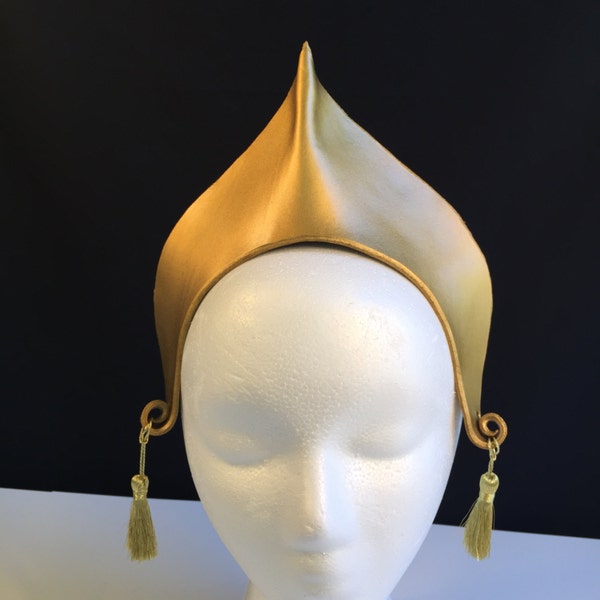 Toph Bei Fong Cosplay Headpiece Gold Headpiece Toph Bei Fong Fire Nation Costume Comicon Convention Halloween Costume Anime costume