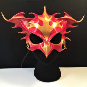 PHOENIX MASK - Fire Bird Mask, Fantasy CosPlay Mask, Animal Masquerade Mask, Phoenix Costume Fantasy Cosplay costume Carnival Mardi Gras