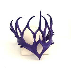 Evil Queen Witch Leather Crown Headpiece of Thorns for Dark Fairy Queen Cosplay at Fantasy Faire Villian Accessory Comicon Renaissance Faire