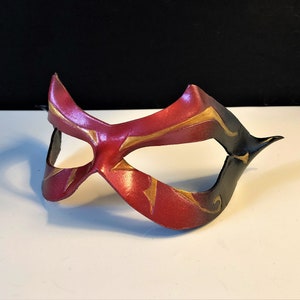 Red Leather Masquerade mask * EYE OF RA Egyptian Mask, Holiday party Christmas Mask * Valentine&#39;s Day Wedding Masquerade * Prom * Cosplay