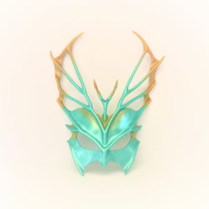 Mermaid King Leather Mask, TRITON Costume Poseidon Headpiece Larp Renaissance Faire Festival Water Fairy Mask * Mardi Gras & Carnival Mask
