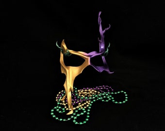Mardi Gras maskeradmask guld Mardi Gras-mask lädermask Mardi Gras-fest maskerad bröllop maskeradbal maskerad bal karneval