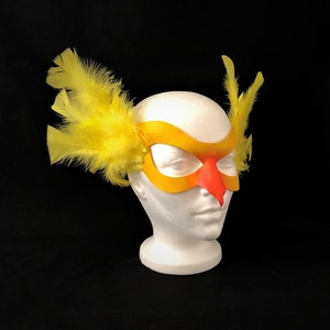 Leather BIRD MASK with real feathers, festival mask, Bird Costume * Bird Cosplay * Carnivale Costume, Carnival Mask, Mardi Gras, Parade mask