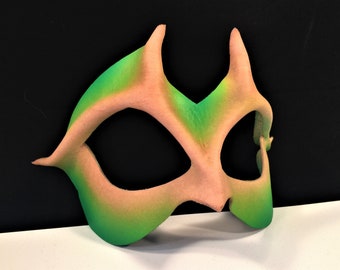Forest Fairy Mask for Woodland Elf Cosplay Fantasy Costume Theatre Accessory Leather Costume Prop for Stage, Halloween Masquerade Party Mask