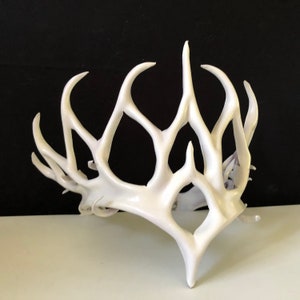 Fairy Crown of Thorns * Fairy Costume Headpiece, White Leather Crown Fairy Princess Crown * Queen Crown * Fantasy Crown * Fantasy Cosplay